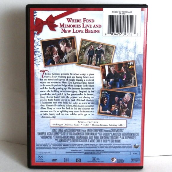Thomas Kinkade CHRISTMAS LODGE DVD Erin Karpluk, Michael Shanks - Picture 2 of 5